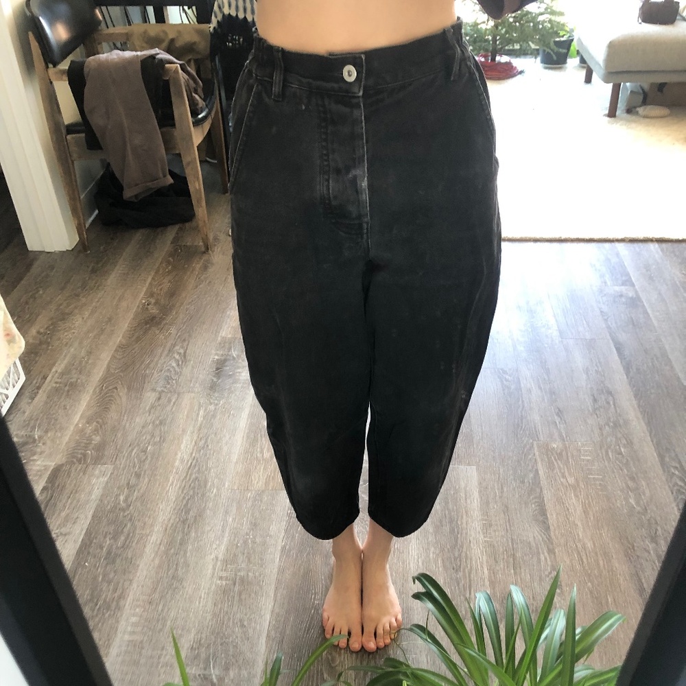 KOWTOW Black Balloon Barrel Jeans XXS